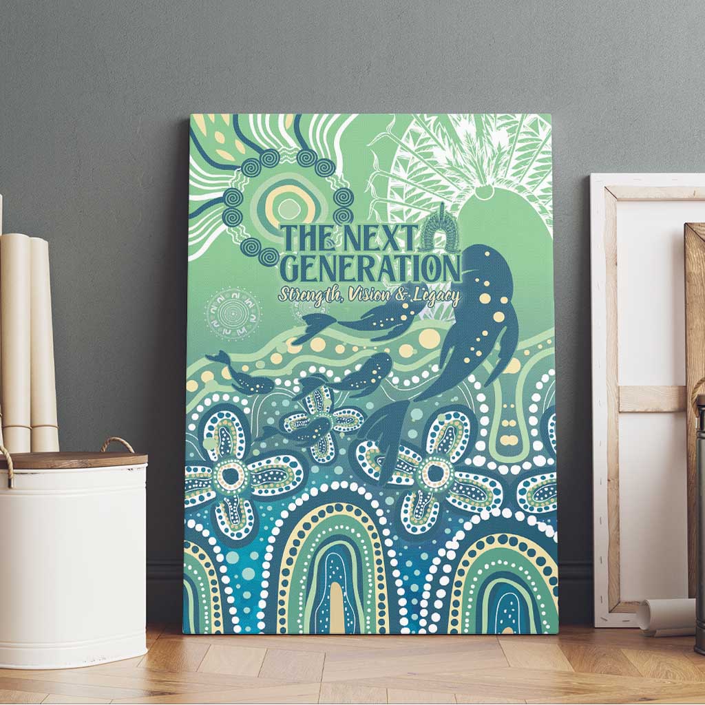 NAIDOC Week 2025 Canvas Wall Art Pastel Ocean Aboriginal Art
