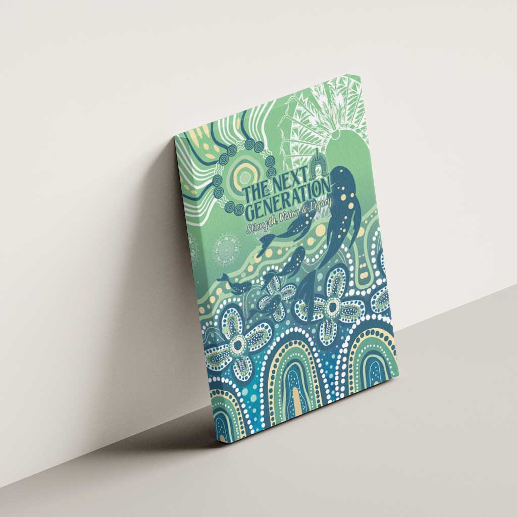 NAIDOC Week 2025 Canvas Wall Art Pastel Ocean Aboriginal Art