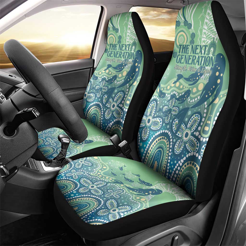 NAIDOC Week 2025 Car Seat Cover Pastel Ocean Aboriginal Art