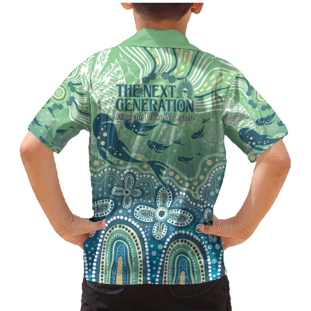 NAIDOC Week 2025 Family Matching Mermaid Dress and Hawaiian Shirt Pastel Ocean Aboriginal Art