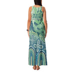 NAIDOC Week 2025 Family Matching Tank Maxi Dress and Hawaiian Shirt Pastel Ocean Aboriginal Art