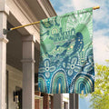 NAIDOC Week 2025 Garden Flag Pastel Ocean Aboriginal Art
