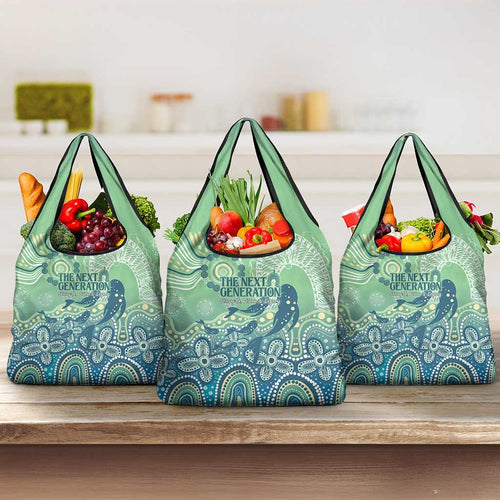 NAIDOC Week 2025 Grocery Bag Pastel Ocean Aboriginal Art
