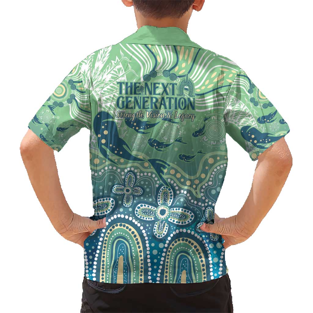 NAIDOC Week 2025 Hawaiian Shirt Pastel Ocean Aboriginal Art