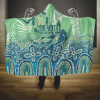 NAIDOC Week 2025 Hooded Blanket Pastel Ocean Aboriginal Art
