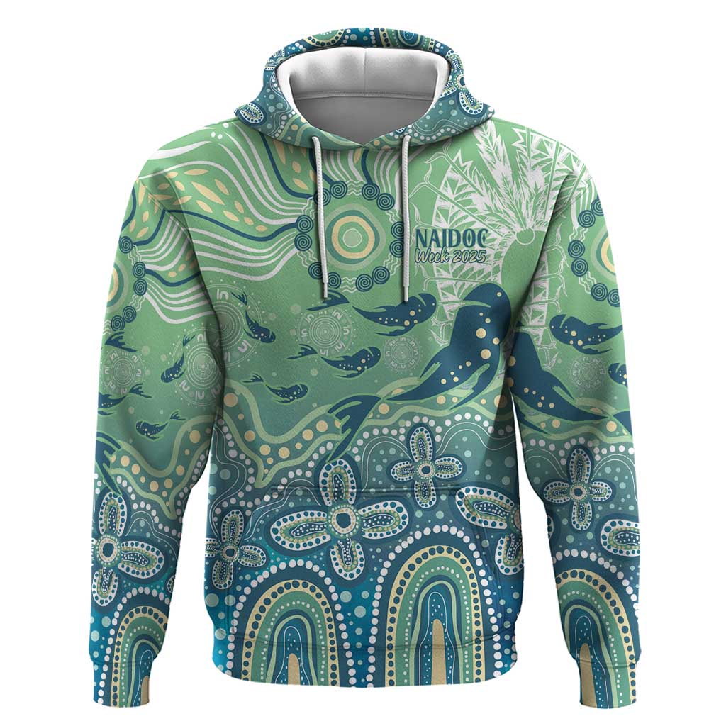 NAIDOC Week 2025 Hoodie Pastel Ocean Aboriginal Art