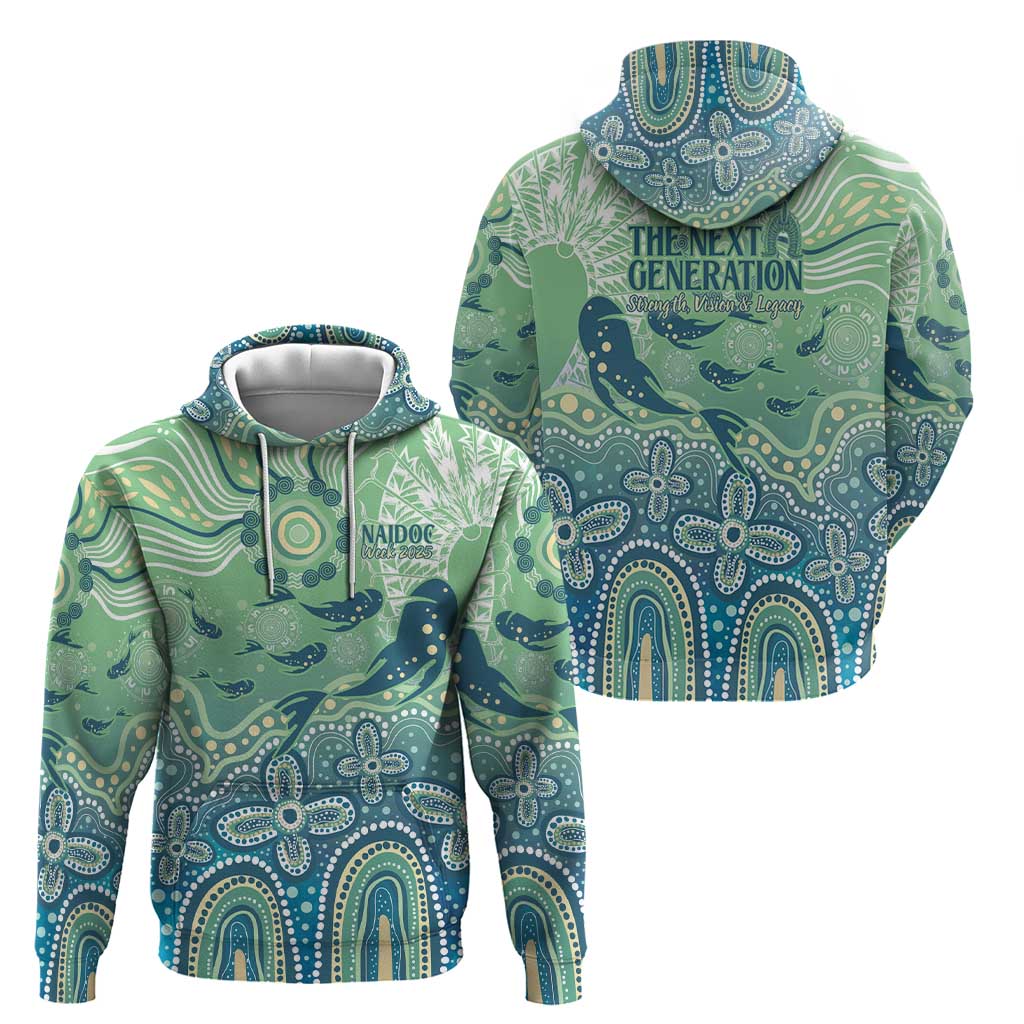 NAIDOC Week 2025 Hoodie Pastel Ocean Aboriginal Art