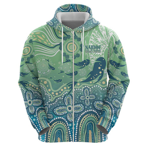 NAIDOC Week 2025 Hoodie Pastel Ocean Aboriginal Art