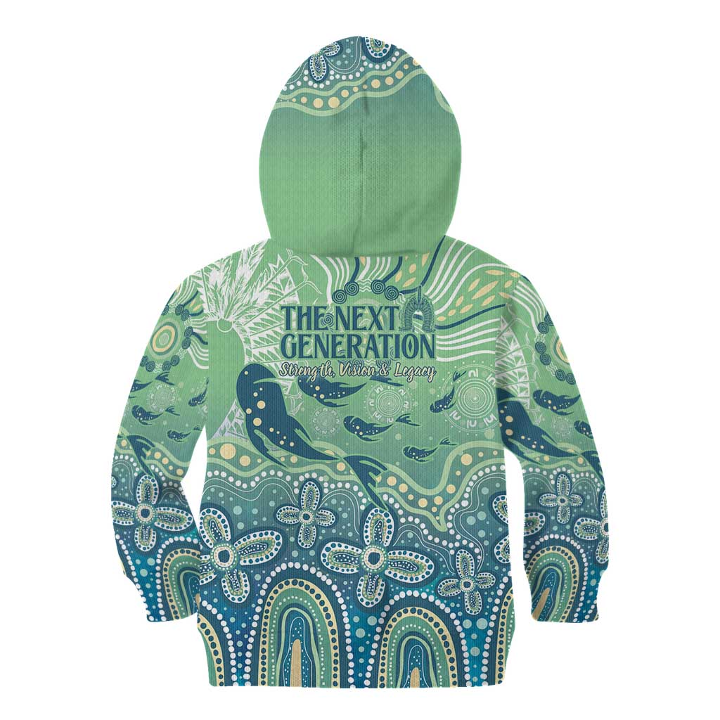 NAIDOC Week 2025 Kid Hoodie Pastel Ocean Aboriginal Art
