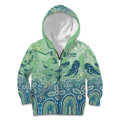 NAIDOC Week 2025 Kid Hoodie Pastel Ocean Aboriginal Art
