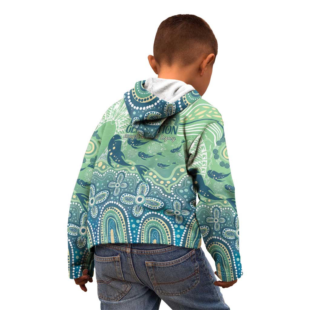 NAIDOC Week 2025 Kid Hoodie Pastel Ocean Aboriginal Art