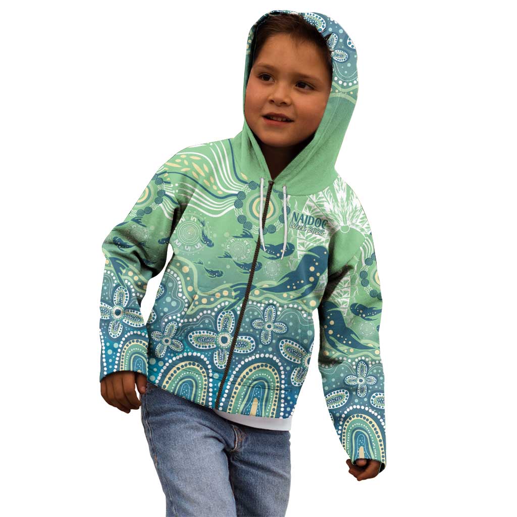 NAIDOC Week 2025 Kid Hoodie Pastel Ocean Aboriginal Art
