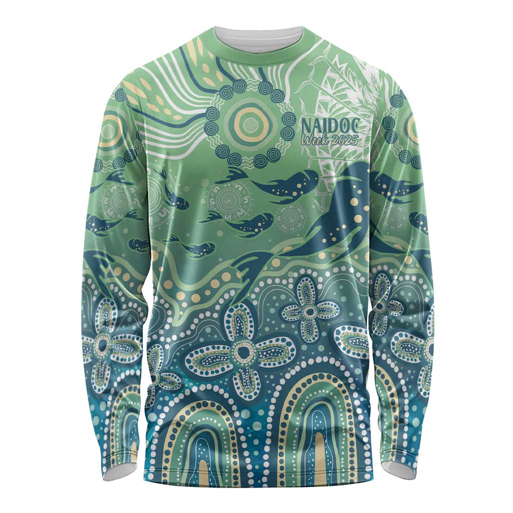 NAIDOC Week 2025 Long Sleeve Shirt Pastel Ocean Aboriginal Art