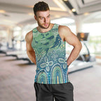 NAIDOC Week 2025 Men Tank Top Pastel Ocean Aboriginal Art
