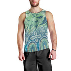 NAIDOC Week 2025 Men Tank Top Pastel Ocean Aboriginal Art