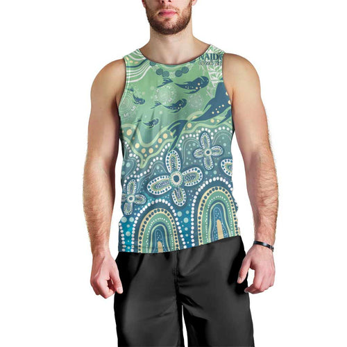 NAIDOC Week 2025 Men Tank Top Pastel Ocean Aboriginal Art
