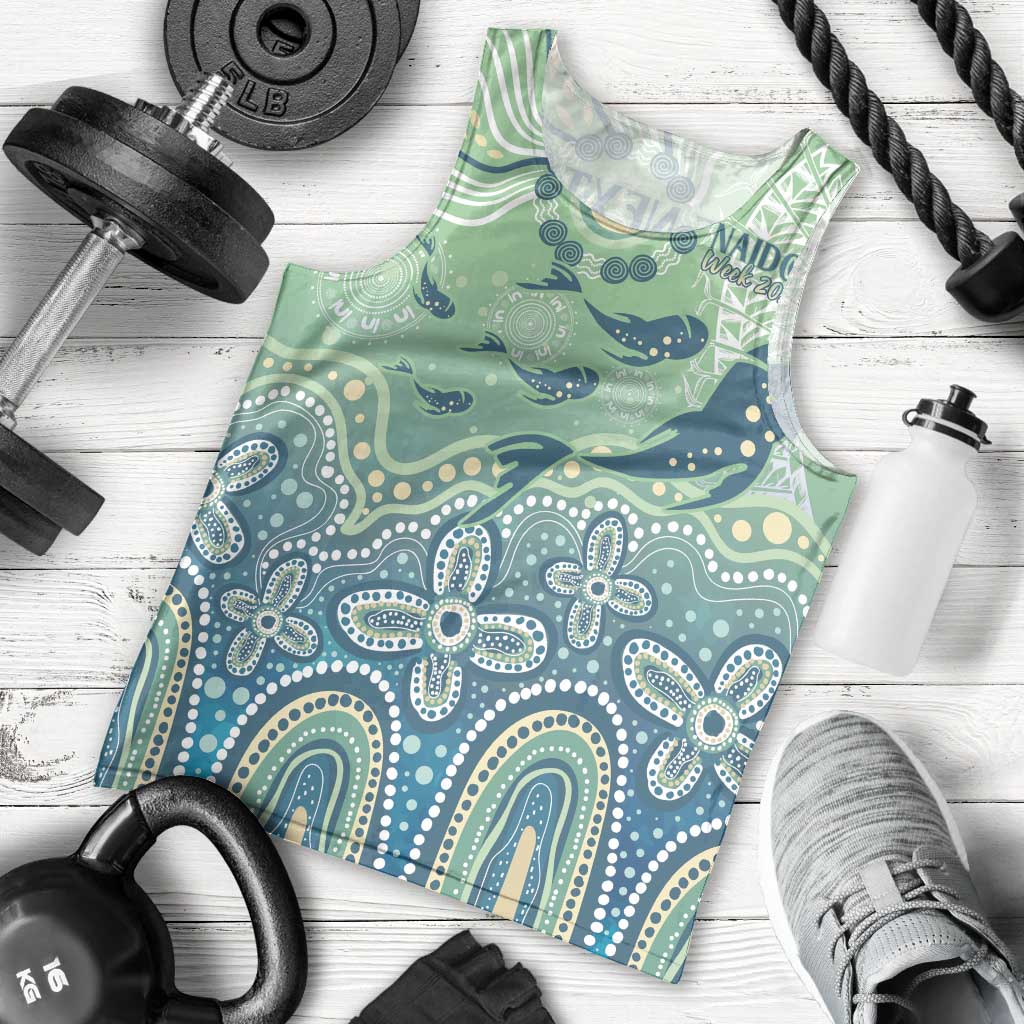 NAIDOC Week 2025 Men Tank Top Pastel Ocean Aboriginal Art