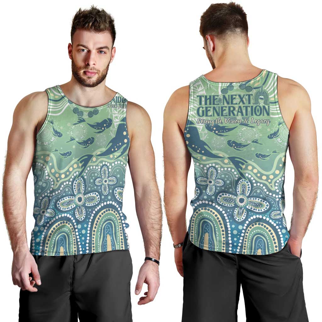 NAIDOC Week 2025 Men Tank Top Pastel Ocean Aboriginal Art