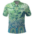 NAIDOC Week 2025 Polo Shirt Pastel Ocean Aboriginal Art