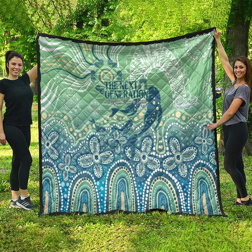 NAIDOC Week 2025 Quilt Pastel Ocean Aboriginal Art
