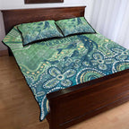NAIDOC Week 2025 Quilt Bed Set Pastel Ocean Aboriginal Art