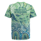 NAIDOC Week 2025 Rugby Jersey Pastel Ocean Aboriginal Art