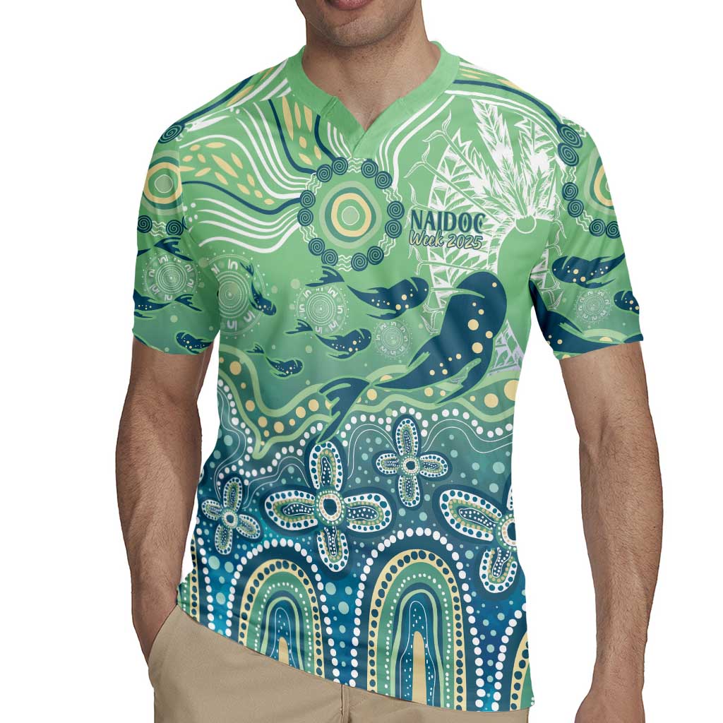 NAIDOC Week 2025 Rugby Jersey Pastel Ocean Aboriginal Art