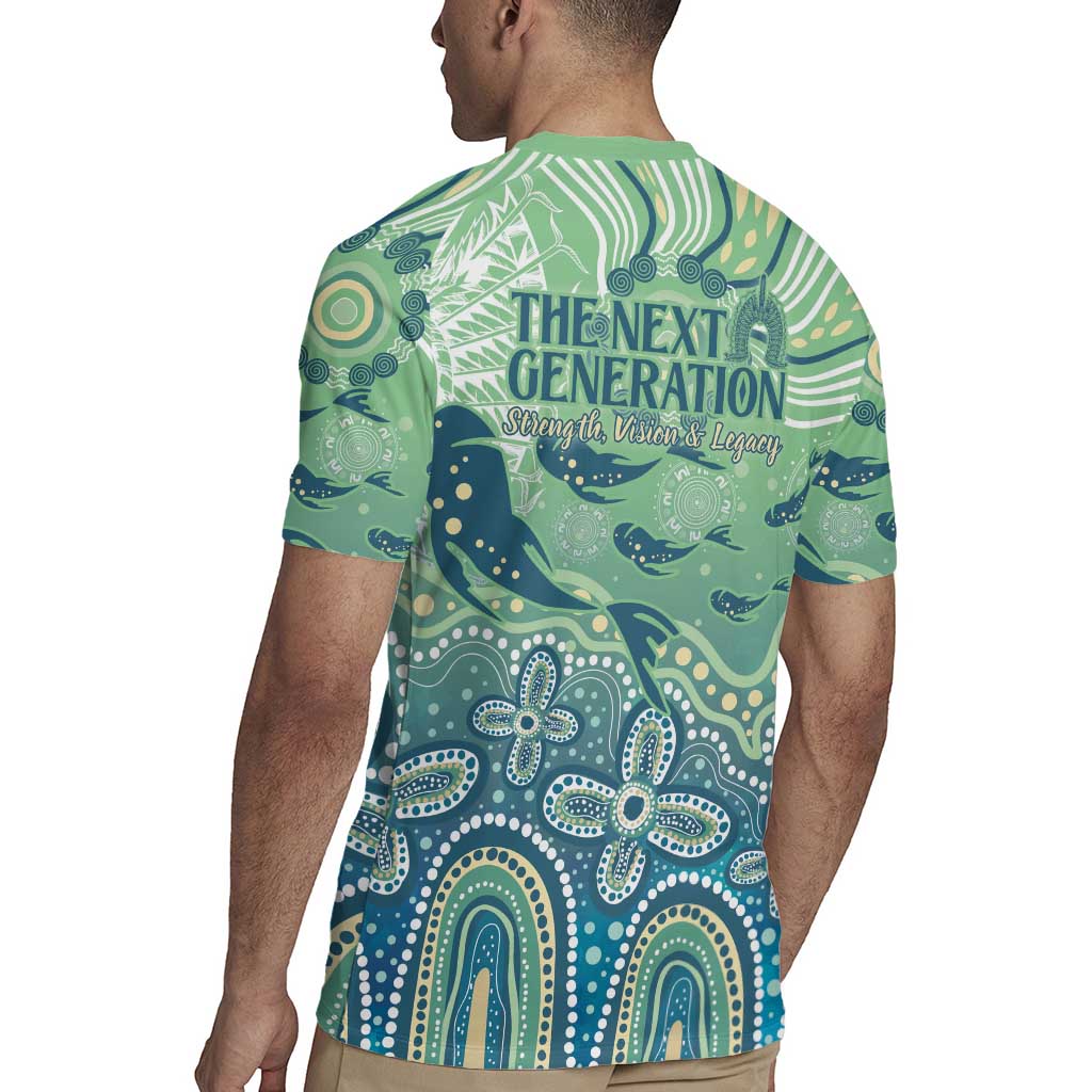 NAIDOC Week 2025 Rugby Jersey Pastel Ocean Aboriginal Art