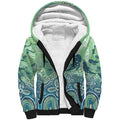 NAIDOC Week 2025 Sherpa Hoodie Pastel Ocean Aboriginal Art
