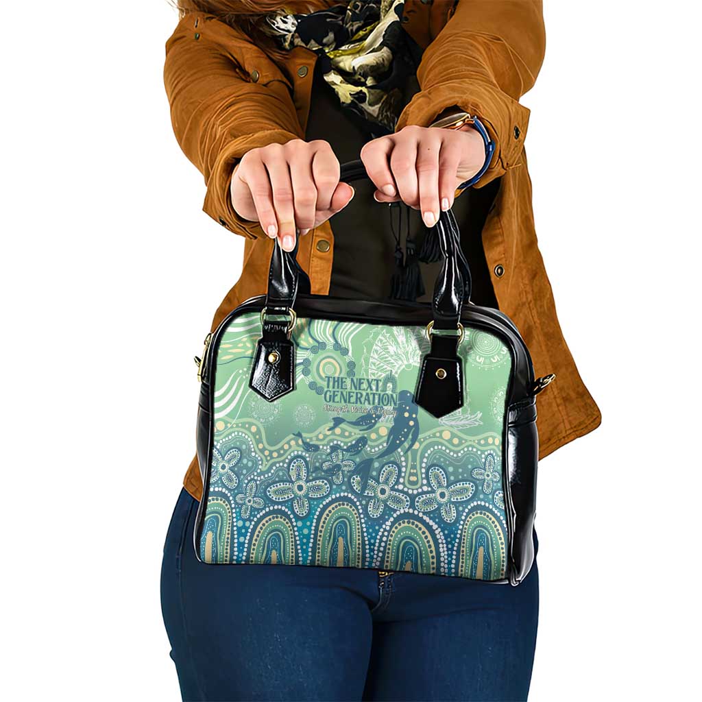 NAIDOC Week 2025 Shoulder Handbag Pastel Ocean Aboriginal Art