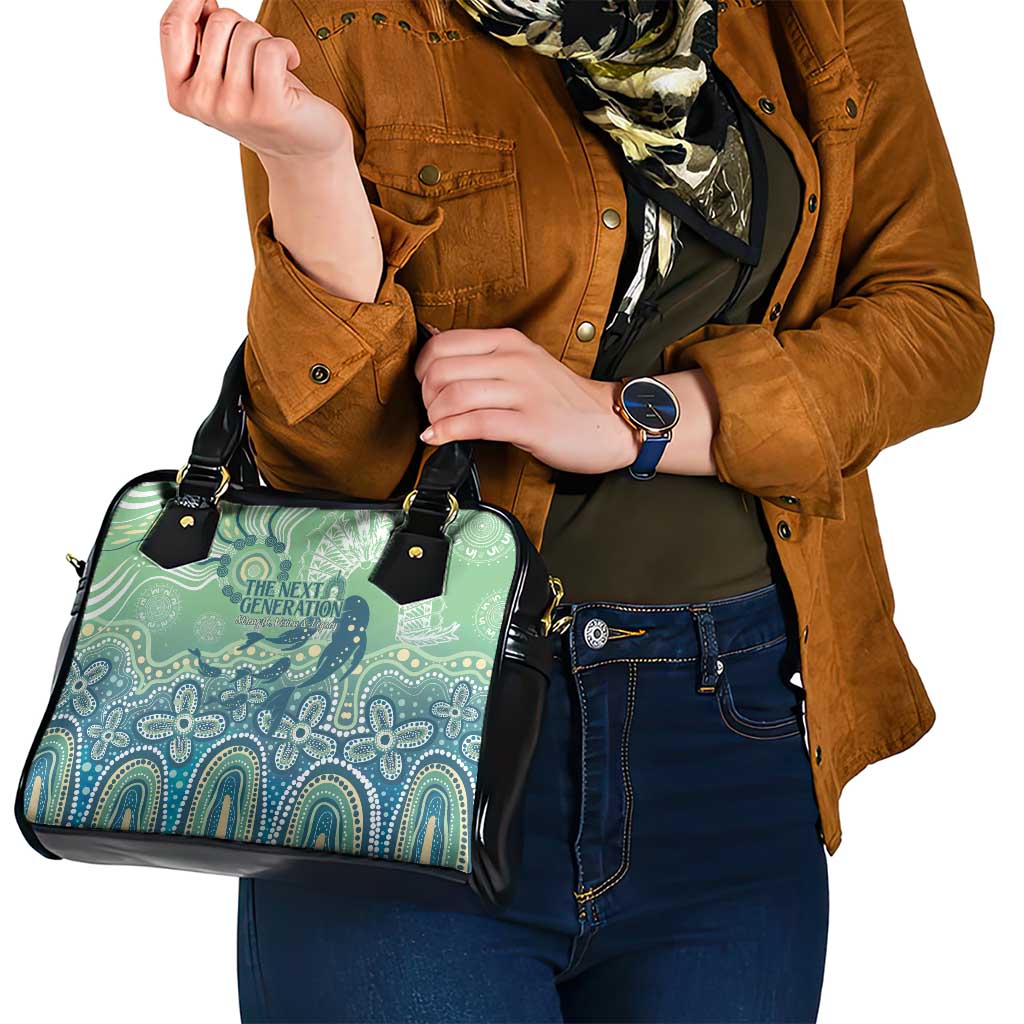 NAIDOC Week 2025 Shoulder Handbag Pastel Ocean Aboriginal Art