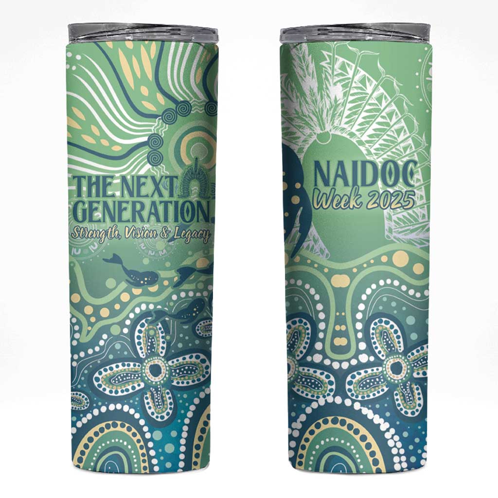 NAIDOC Week 2025 Skinny Tumbler Pastel Ocean Aboriginal Art