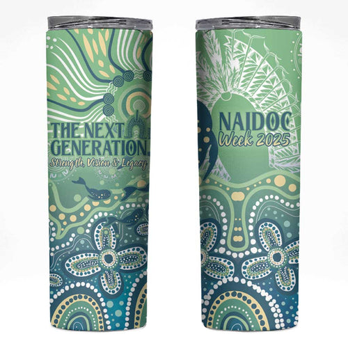 NAIDOC Week 2025 Skinny Tumbler Pastel Ocean Aboriginal Art