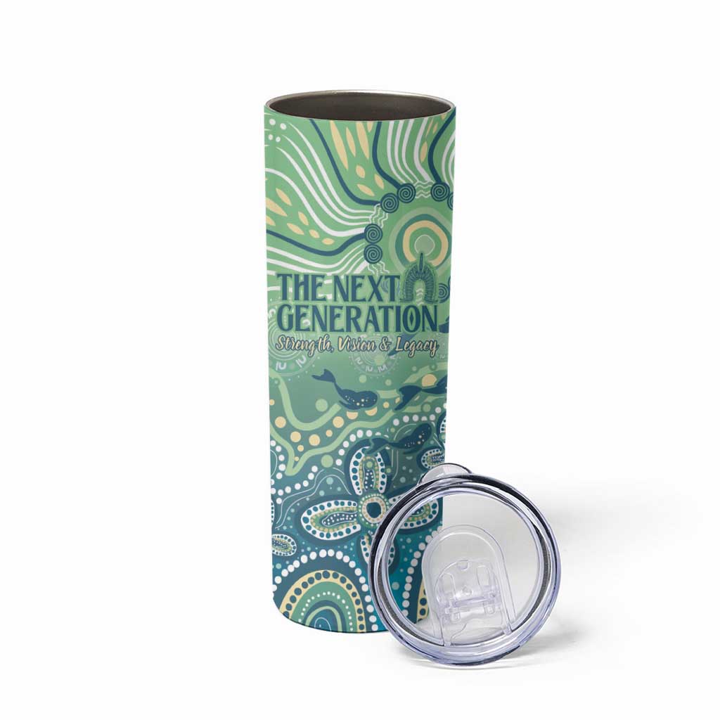 NAIDOC Week 2025 Skinny Tumbler Pastel Ocean Aboriginal Art