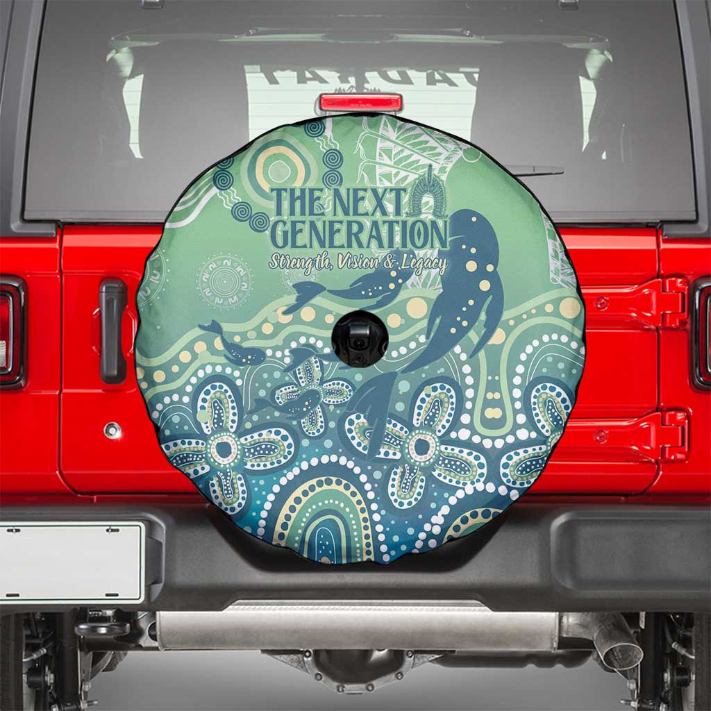 NAIDOC Week 2025 Spare Tire Cover Pastel Ocean Aboriginal Art