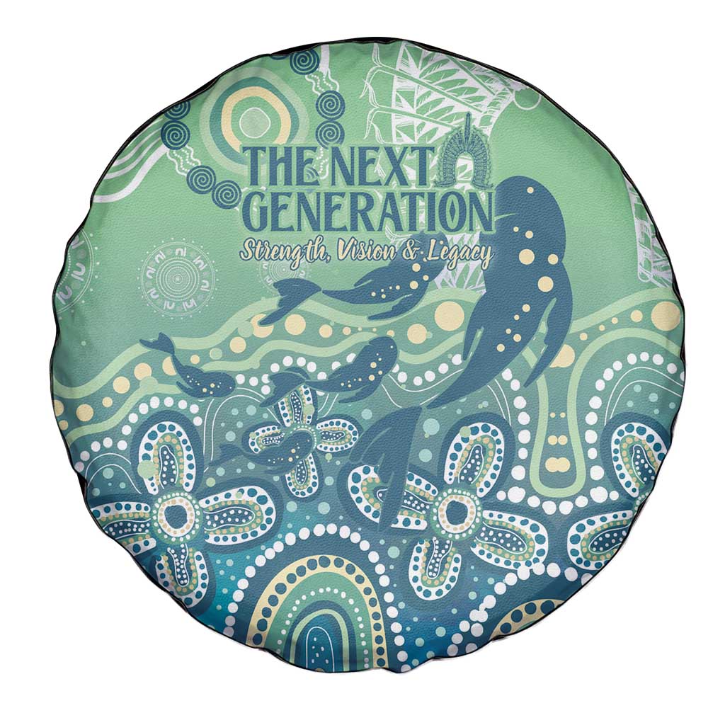 NAIDOC Week 2025 Spare Tire Cover Pastel Ocean Aboriginal Art