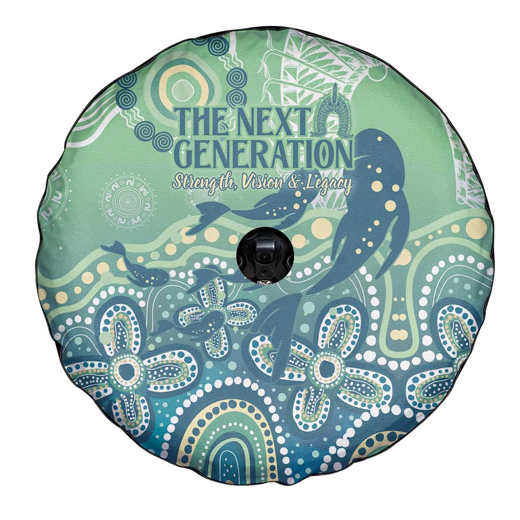NAIDOC Week 2025 Spare Tire Cover Pastel Ocean Aboriginal Art