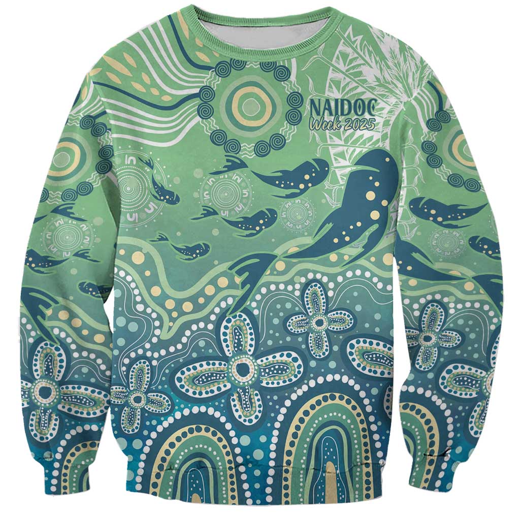 NAIDOC Week 2025 Sweatshirt Pastel Ocean Aboriginal Art