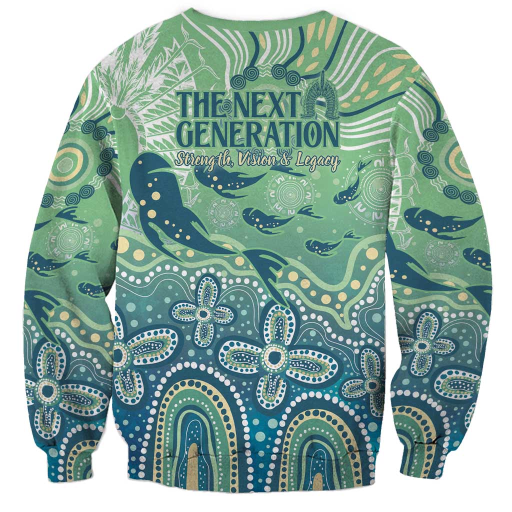 NAIDOC Week 2025 Sweatshirt Pastel Ocean Aboriginal Art