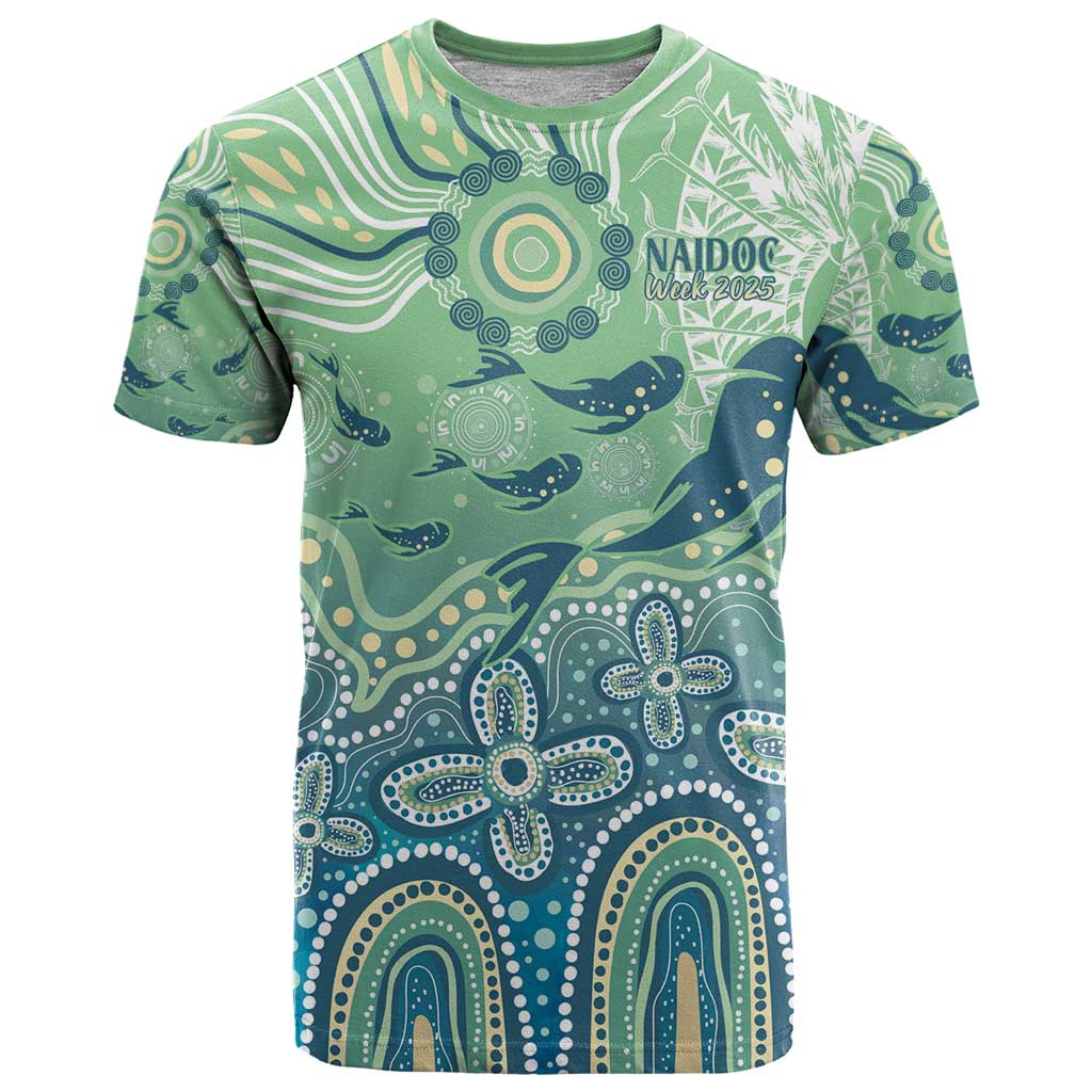 NAIDOC Week 2025 T Shirt Pastel Ocean Aboriginal Art