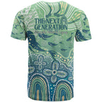 NAIDOC Week 2025 T Shirt Pastel Ocean Aboriginal Art