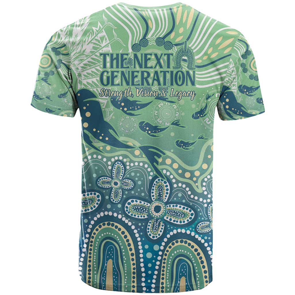 NAIDOC Week 2025 T Shirt Pastel Ocean Aboriginal Art