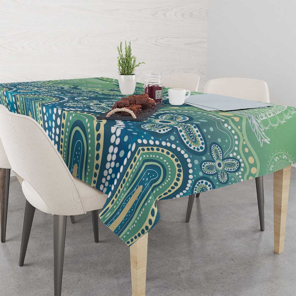 NAIDOC Week 2025 Tablecloth Pastel Ocean Aboriginal Art