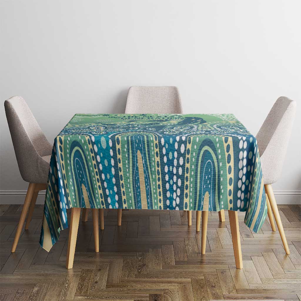 NAIDOC Week 2025 Tablecloth Pastel Ocean Aboriginal Art