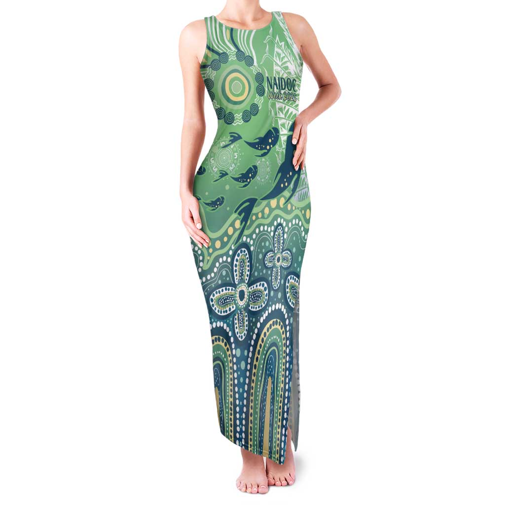 NAIDOC Week 2025 Tank Maxi Dress Pastel Ocean Aboriginal Art