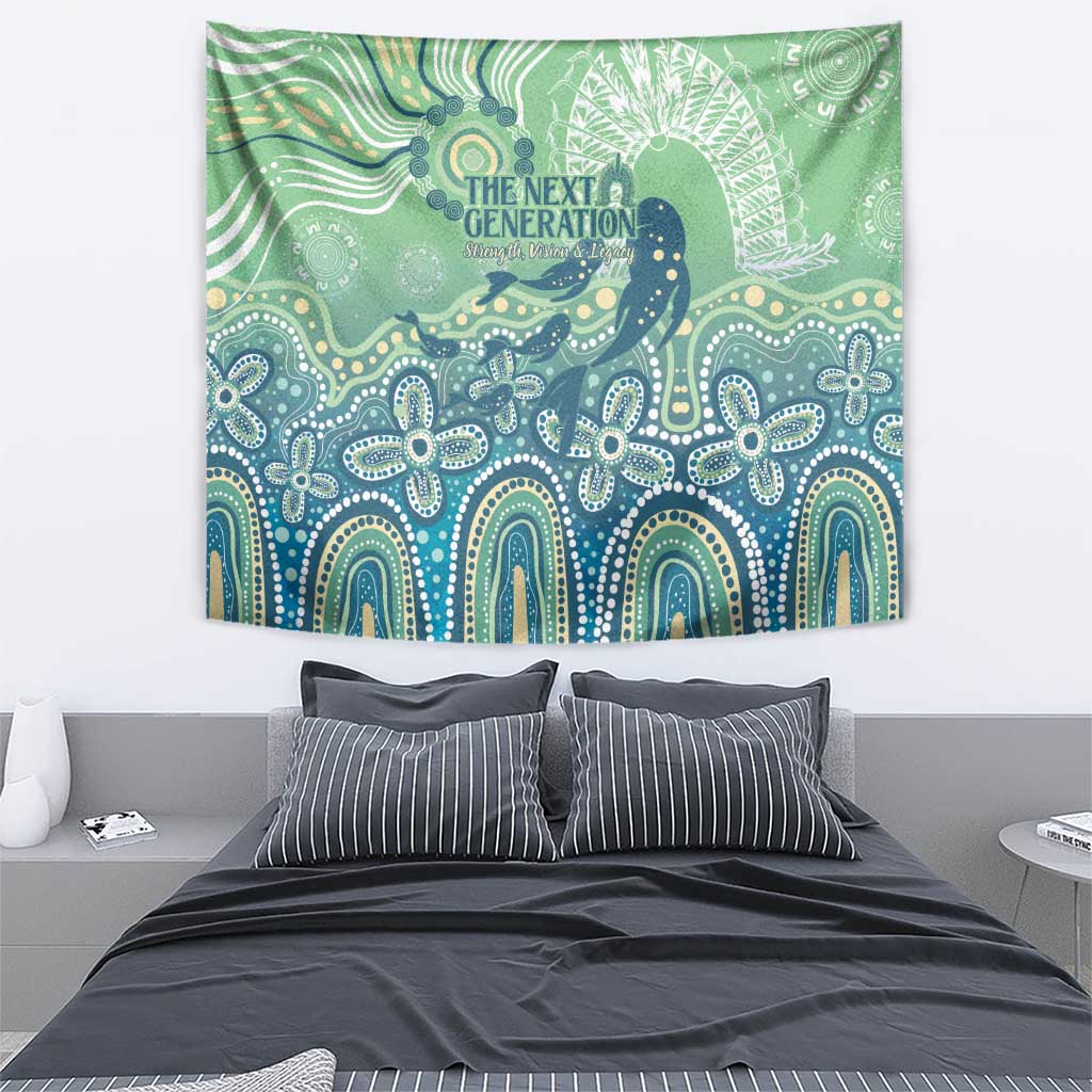 NAIDOC Week 2025 Tapestry Pastel Ocean Aboriginal Art