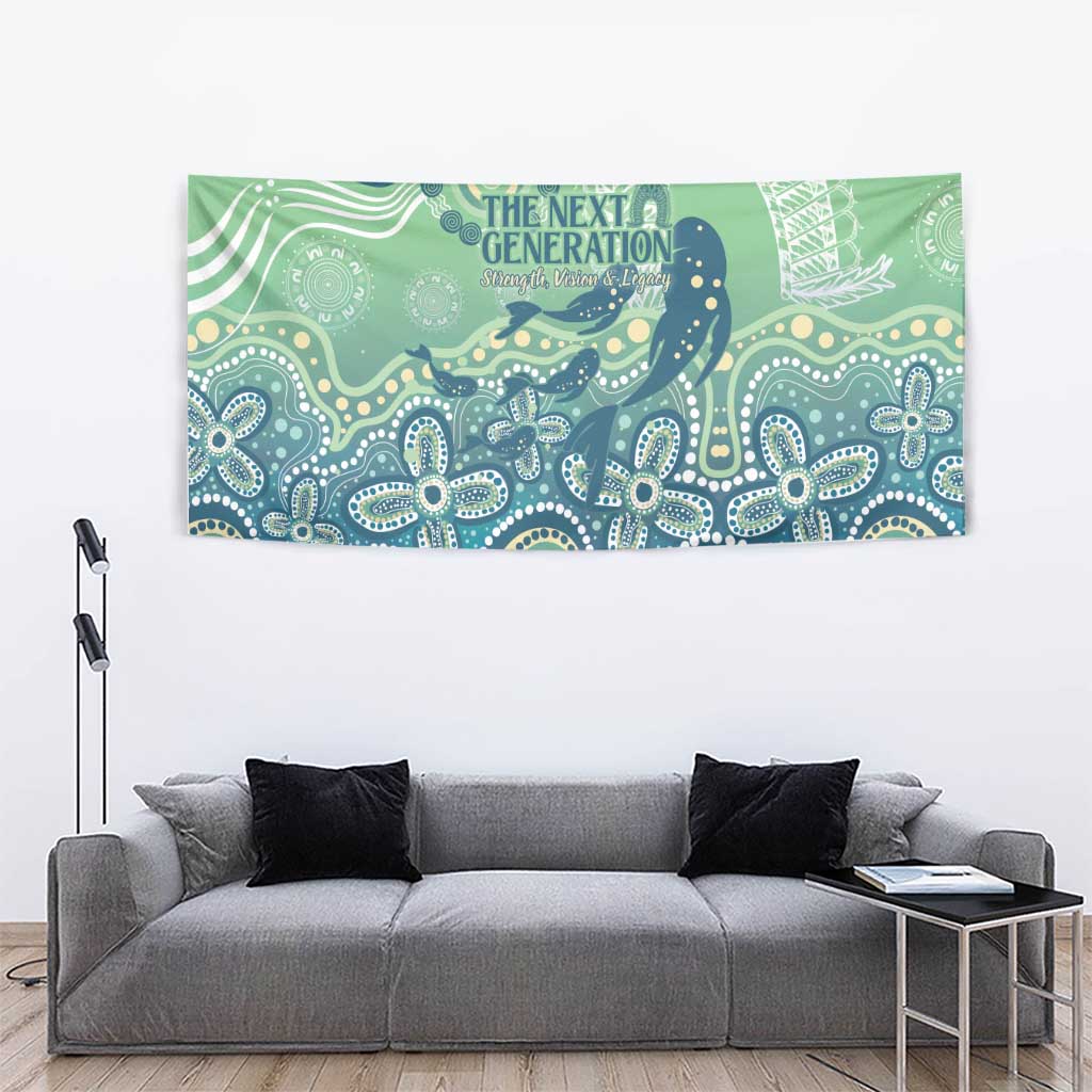 NAIDOC Week 2025 Tapestry Pastel Ocean Aboriginal Art