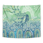 NAIDOC Week 2025 Tapestry Pastel Ocean Aboriginal Art