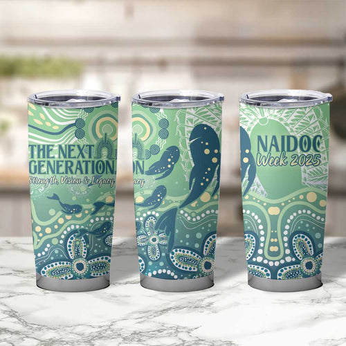 NAIDOC Week 2025 Tumbler Cup Pastel Ocean Aboriginal Art