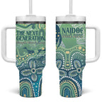 NAIDOC Week 2025 Tumbler With Handle Pastel Ocean Aboriginal Art